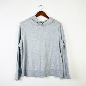 Joy Lab Hoodie Pullover Grey Hooded Sweater Long Open Sleeves Size XL